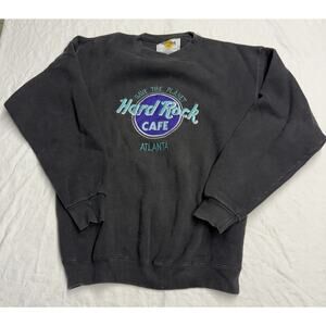 Vintage Hard Rock Cafe Atlanta Men’s Crewneck Sweatshirt Size Medium Made In USA
